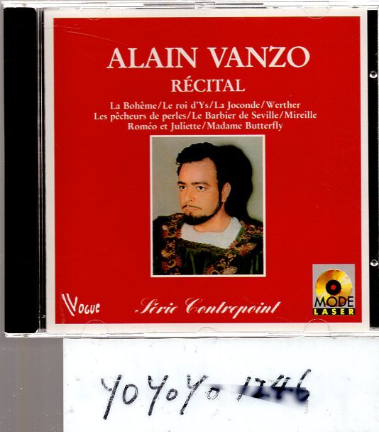 低価，品質保証 ALAIN VANZO RECITAL(声楽)｜売買されたオークション情報、yahooの商品情報をアーカイブ公開 - オークファン 声楽