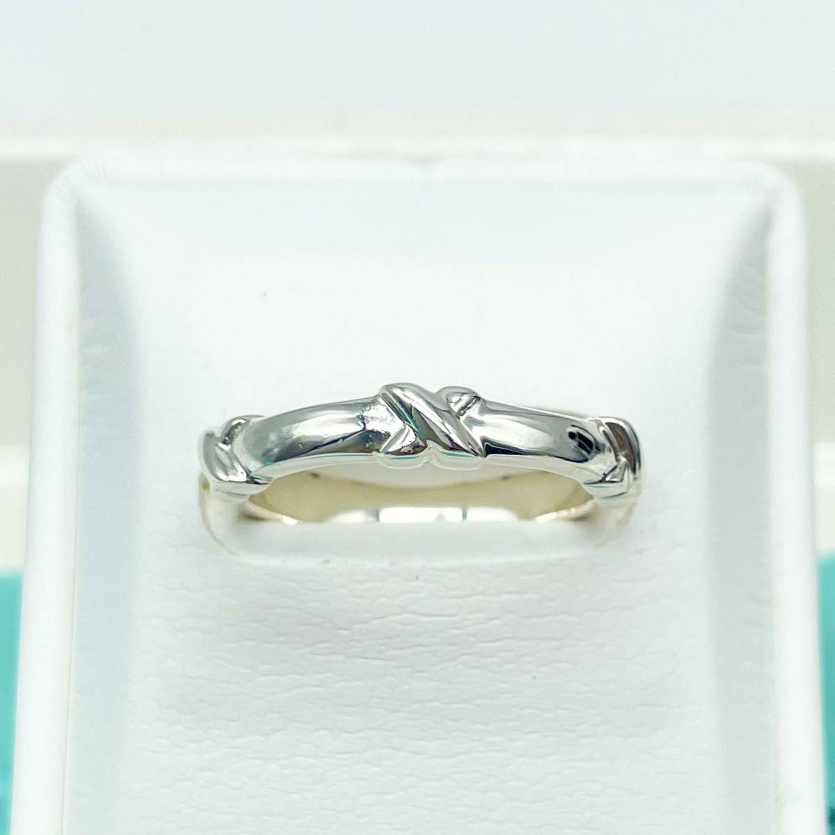 廃盤】ティファニー TIFFANY&Co. クロス シルバー シルバー リング
