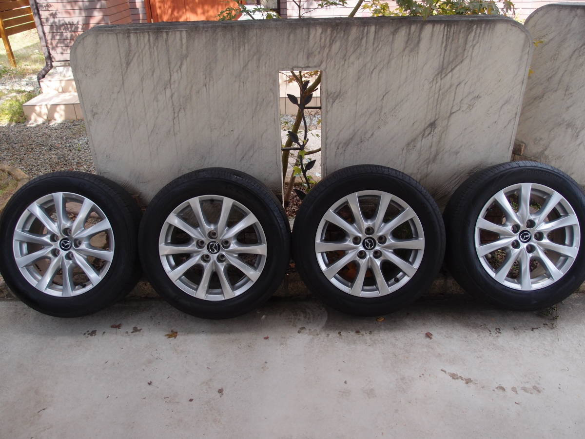送料込 マツダ アテンザ純正17インチホイール 225/55r17 バリ山 レグノ  