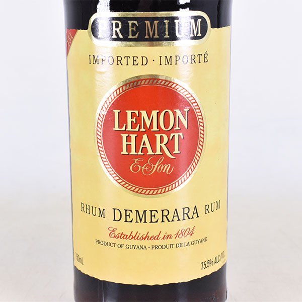 ☆レモン ハート 151 プレミアム 750ml 75.5% デメララ ラム LEMON