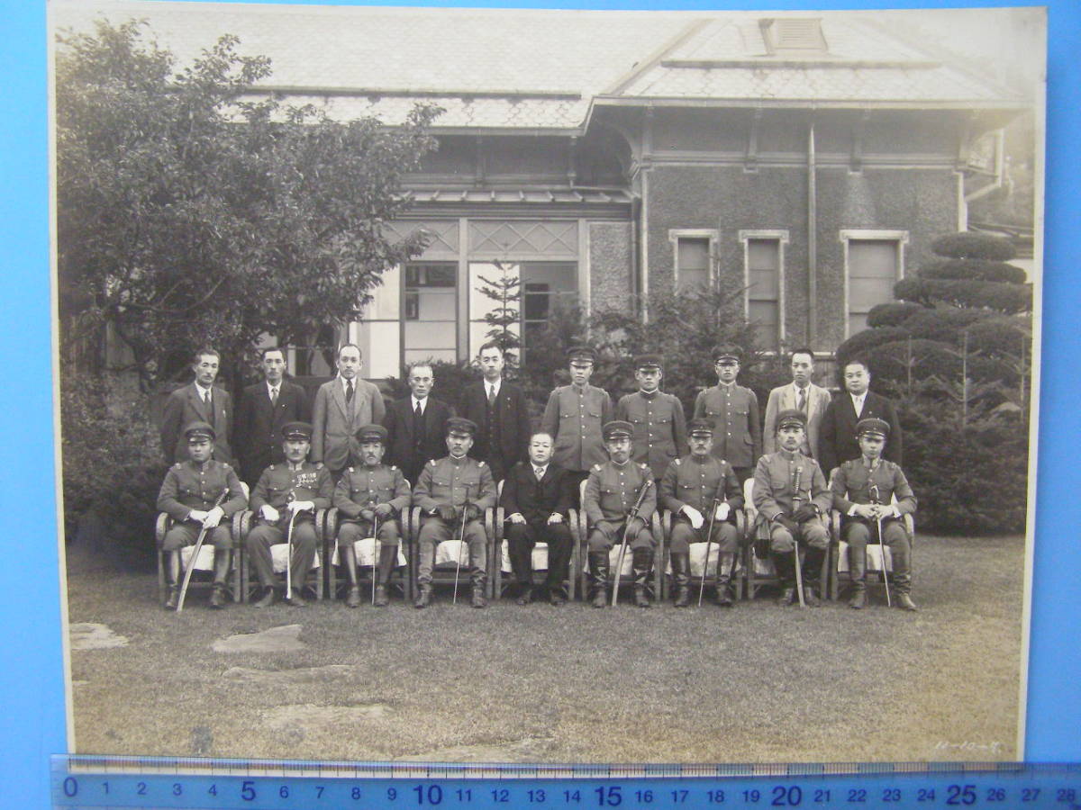 B29)36 写真 古写真 戦前 人物 軍人 海軍軍人 記念写真 集合写真 大