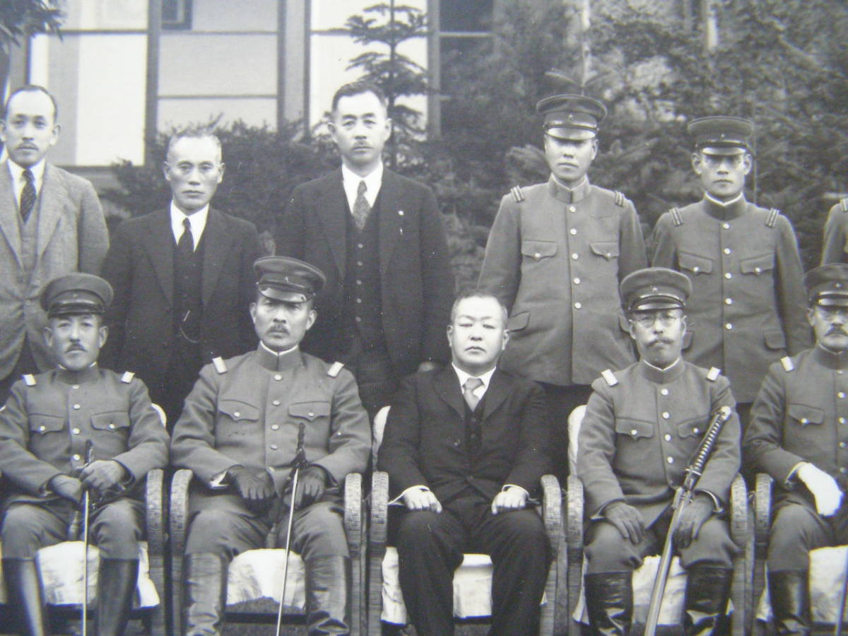B29)36 写真 古写真 戦前 人物 軍人 海軍軍人 記念写真 集合写真 大