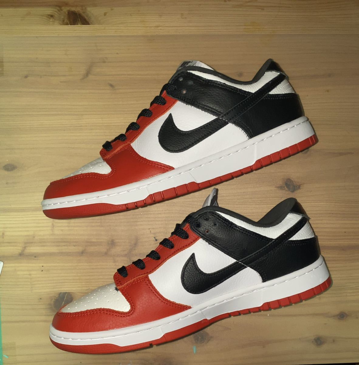 ダンク　by you ロー　赤　白　アンジェラス　27cm シカゴ風