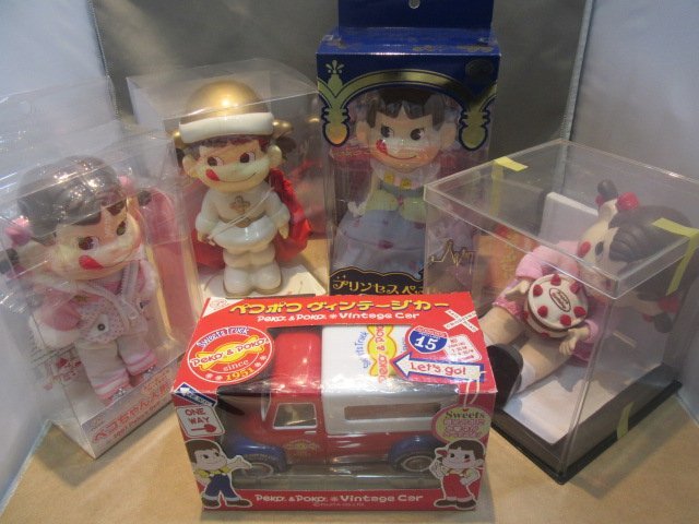 ◇不二家 ペコちゃん 人形 まとめ売り 5点セット②◇4829 不二家