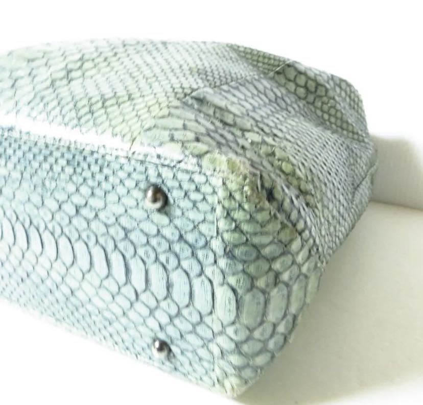 アパレル】JRA公認 リアルパイソン ハンドバッグ ヘビ 革 蛇皮 日本製