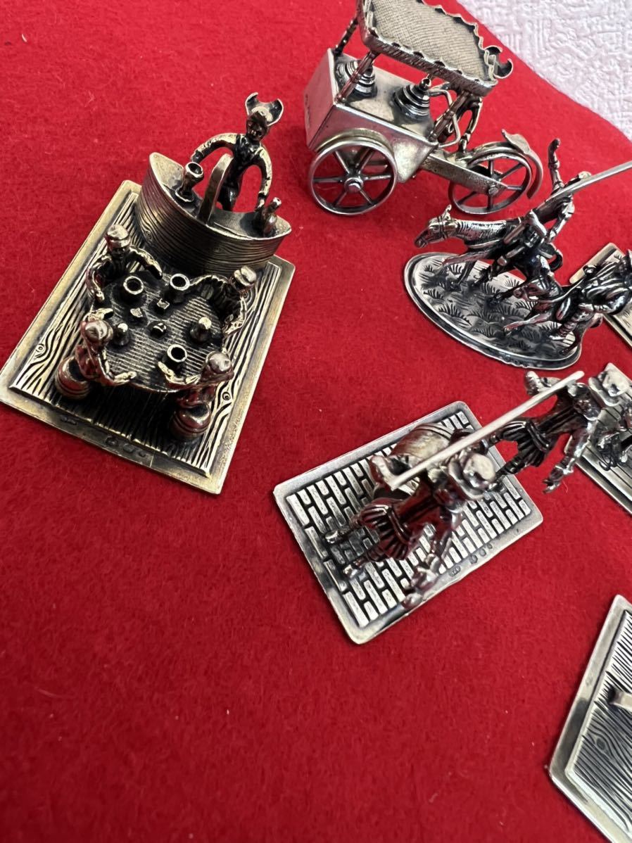 JP107＊オランダ ミニアチュール 銀細工 10点セット 835シルバー 西洋 