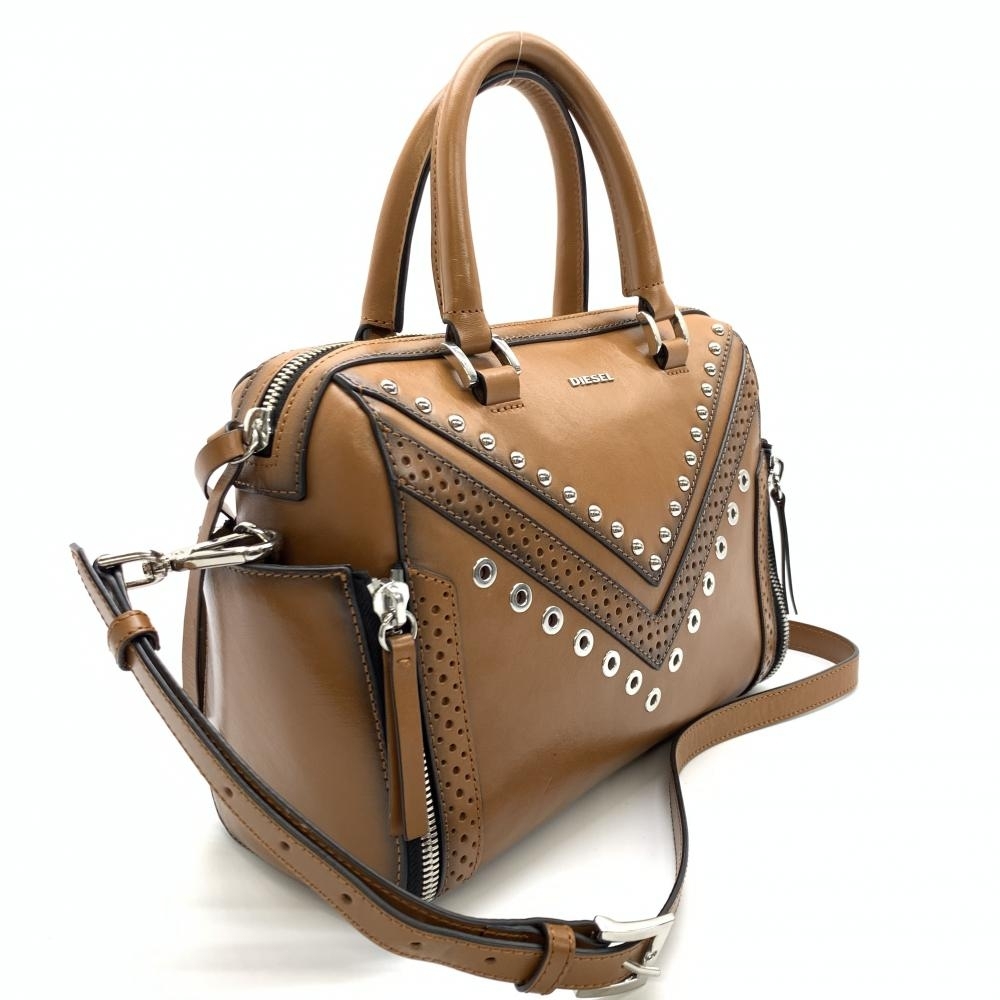 DIESEL ディーゼル ミニボストンバッグ 2WAYショルダー DIESEL ディーゼル ミニボストンバッグ 2WAYショルダー