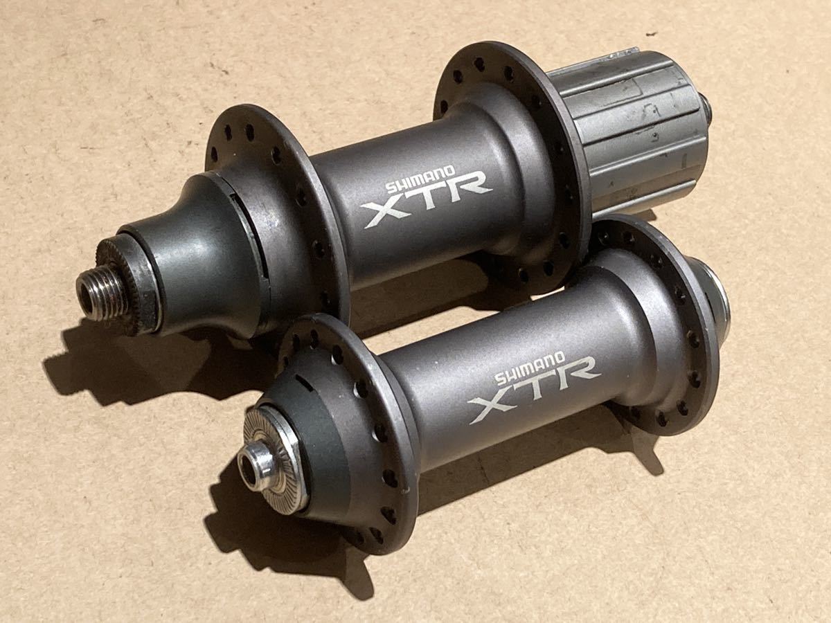 軽量チタン シマノ XTR 前後ハブ FH-M950/HB-M950 28H 8-11s 100/135mm 
