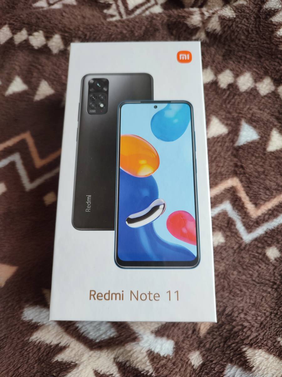 Xiaomi Redmi Note11　グラファイトグレー　Simフリー 新品未使用】Redmi Note 11 SIMフリー 本体 グラファイトグレー 送料