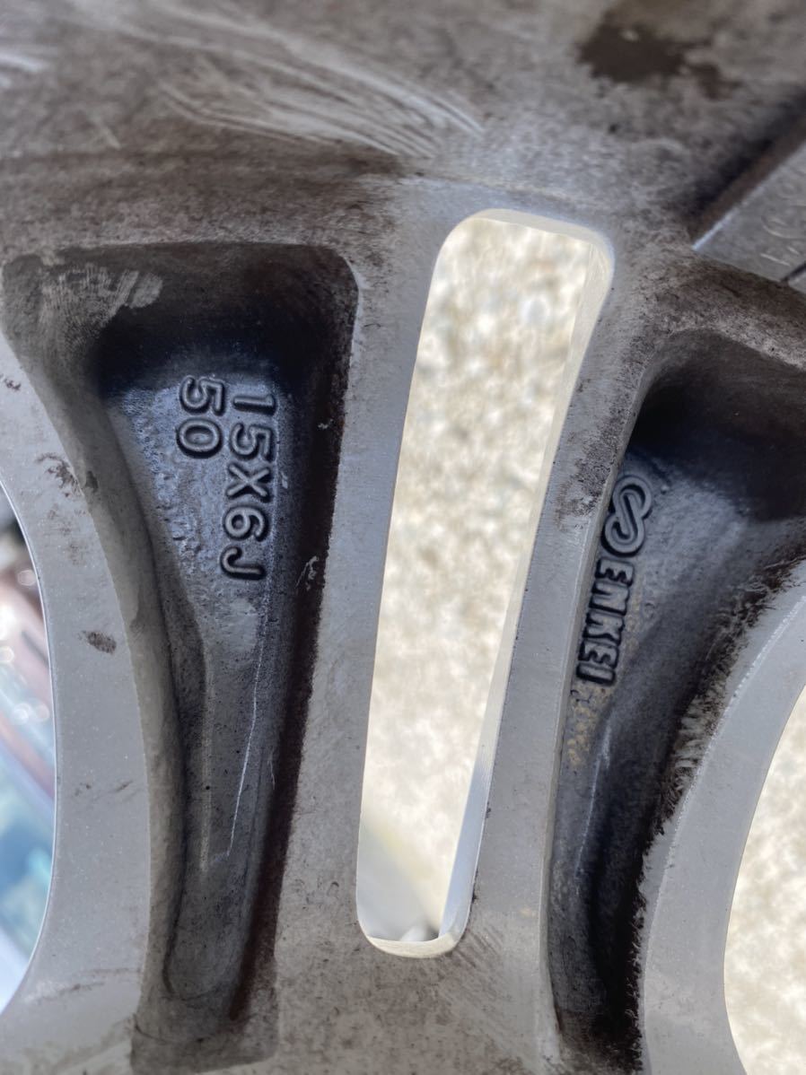 4本 ホンダ フィット 純正 15インチ 6J +50 4H 100 スタッドレス ダンロップ ウインターマックス WM02 17年 185/60R15 GR GK ハイブリット 15インチ ホンダ フィット 15インチ（スタッドレスタイヤ・ホイールセット 送料無料ホンダ純正フィット純正ホイール15インチ S8522IS