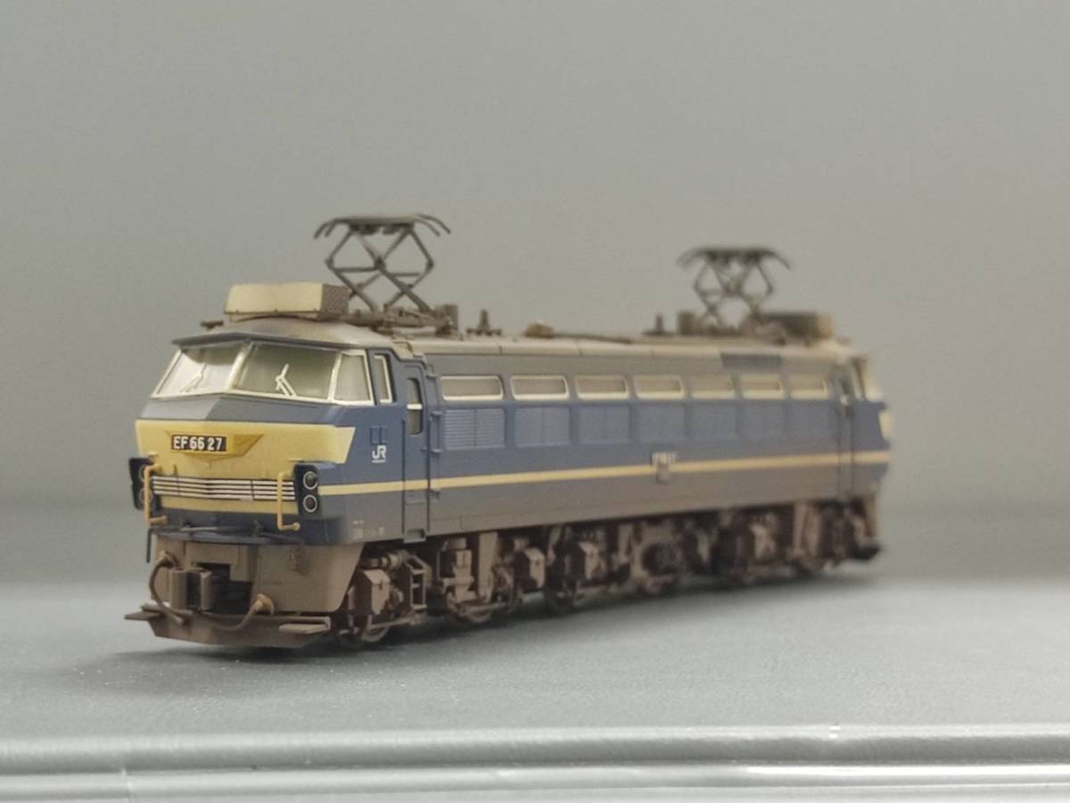 最新作，格安 加工品 TOMIX 7159 EF66 0形 電気機関車 27号機 クーラー取付 ウェザリング加工品 Re-Color特製品(電気機関車)｜売買されたオークション情報、yahooの商品情報をアーカイブ公開 - オークファン 電気機関車