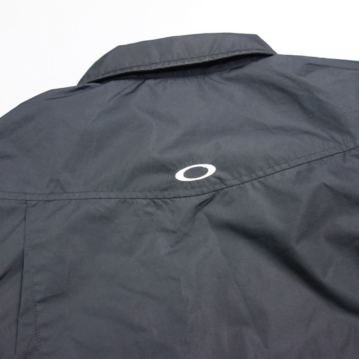 美品 00s OAKLEY オークリー 裏地総柄ジップアップテックジャケット 