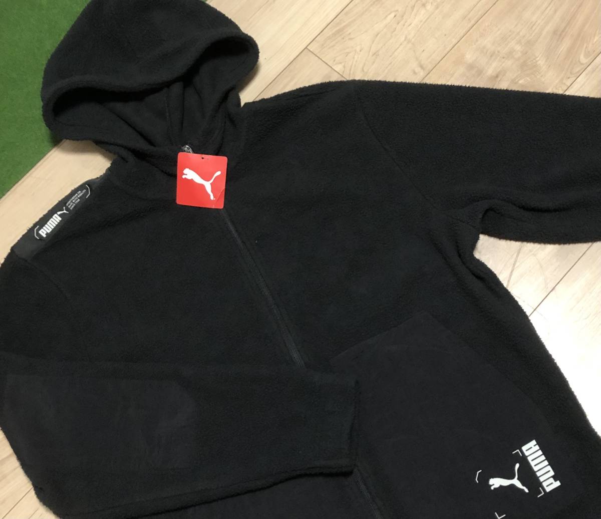 ★☆★プーマ PUMA 新品 メンズ 保温 暖かい カジュアル シンプル フリース パーカー フーディー ジャケット Lサイズ★☆★