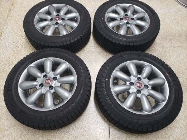 大得価，高品質 フィアット FIAT 500C 純正キャップ付 MINILITE風 14inc 5.5j ET35 PCD98/4H 新同溝国産スタッドレス WM03 175/65R14 MLJ ワタナベ(スタッドレスタイヤ)｜売買されたオークション情報、yahooの商品情報をアーカ 4穴