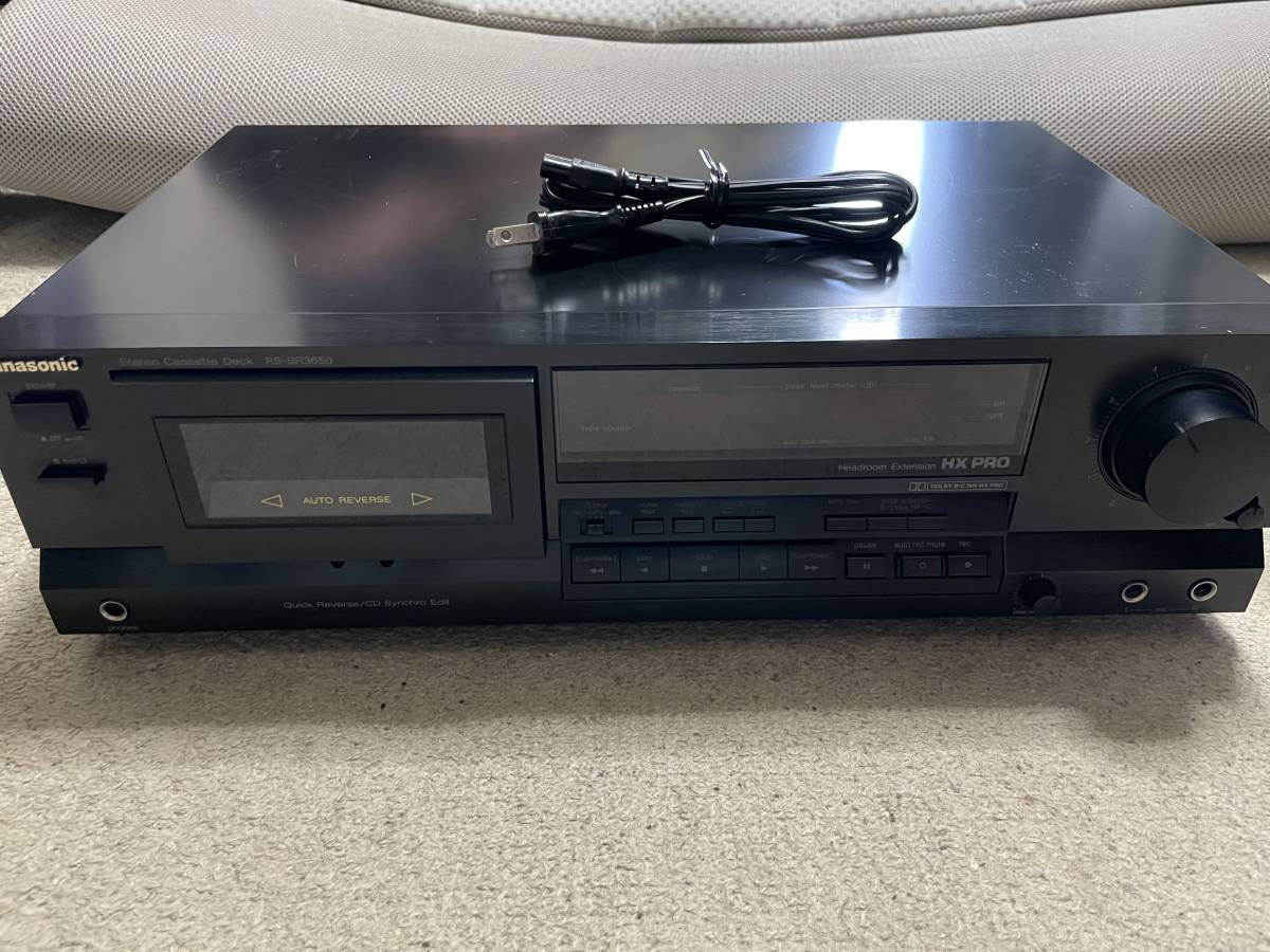 ト静】 ☆ 当時物 Technics テクニクス RS-279U カセットデッキ 