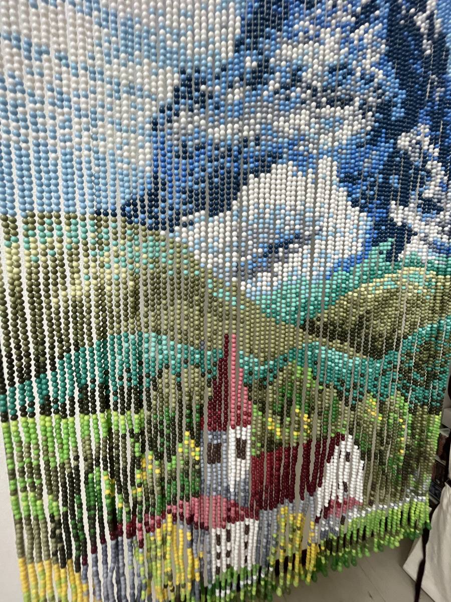 昭和レトロ ビーズのれん 玉のれん スキルスクリーン 手作りキット 新品 スキルタペストリー 2026年最新Yahoo!オークション -ビーズのれんの中古品・新品・未使用 さくらんぼ柄 : 完成品 メルカリ 果物 さくらんぼ うさぎ(大)