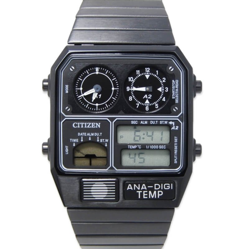 未使用 CITIZEN シチズン アナデジテンプ JG2105-93E 復刻 ANA-DIGI