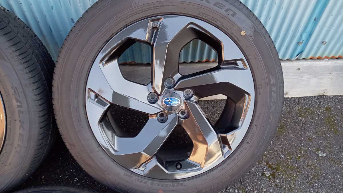 新型 フォレスター 純正 タイヤ ホイール 新車外し 4本セット 225 