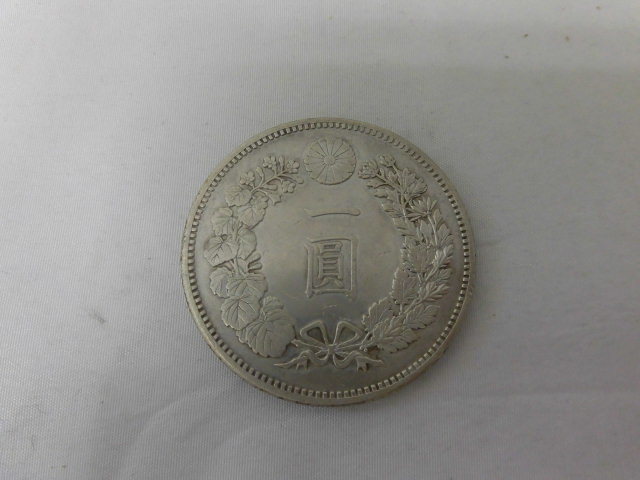 低価，最新作 古銭 一圓 明治十七年 銀貨 大日本 明治17年