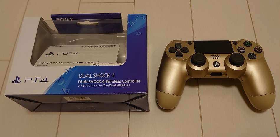 赤字超特価，格安 DUALSHOCK4 デュアルショック4 / ワイヤレスコントローラ / CUH-ZCT2J / ゴールド 金色(コントローラー)｜売買されたオークション情報、yahooの商品情報をアーカイブ公開 - オークファン アクセサリー、周辺機器