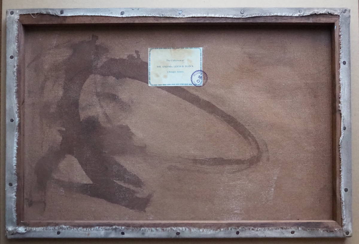 アート・写真 フランスの陶板画 「テ—ブルの風景」静物画 サイン入り