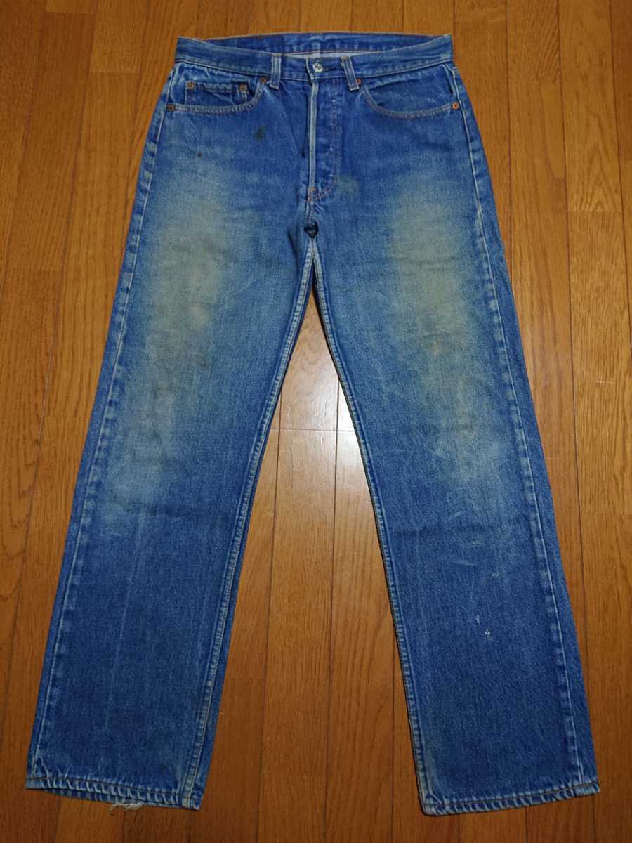 80s Levi's 501 ハチマル VINTAGE w32 トップボタン裏653 CARE表記 リーバイス MADE IN U.S.A. 