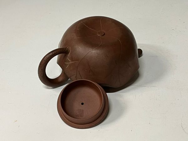 紫砂 急須 朱泥 煎茶道具 唐物時代物朱泥紫砂［少山］在銘中国美術煎茶