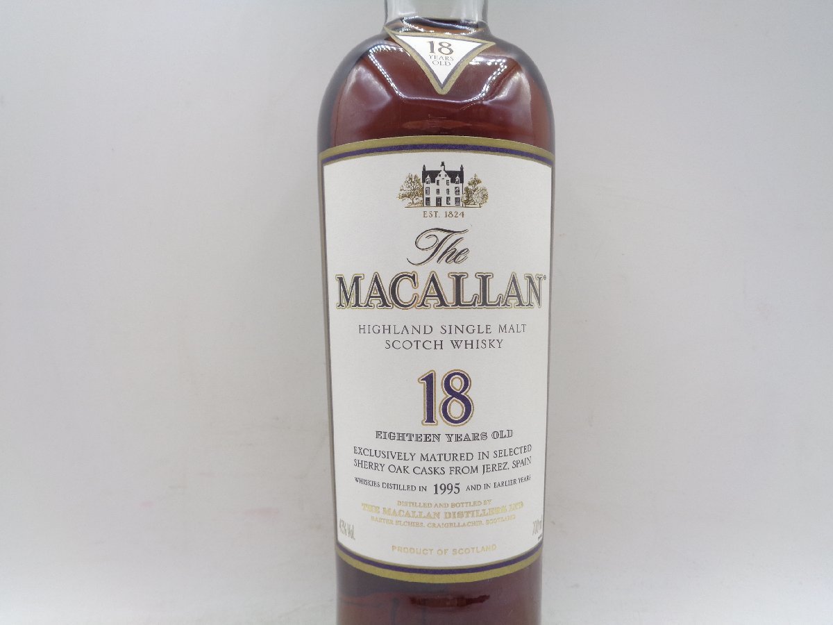 18年 MACALLAN 700ml マッカランカラーコレクション 0 [旧ボトル] The
