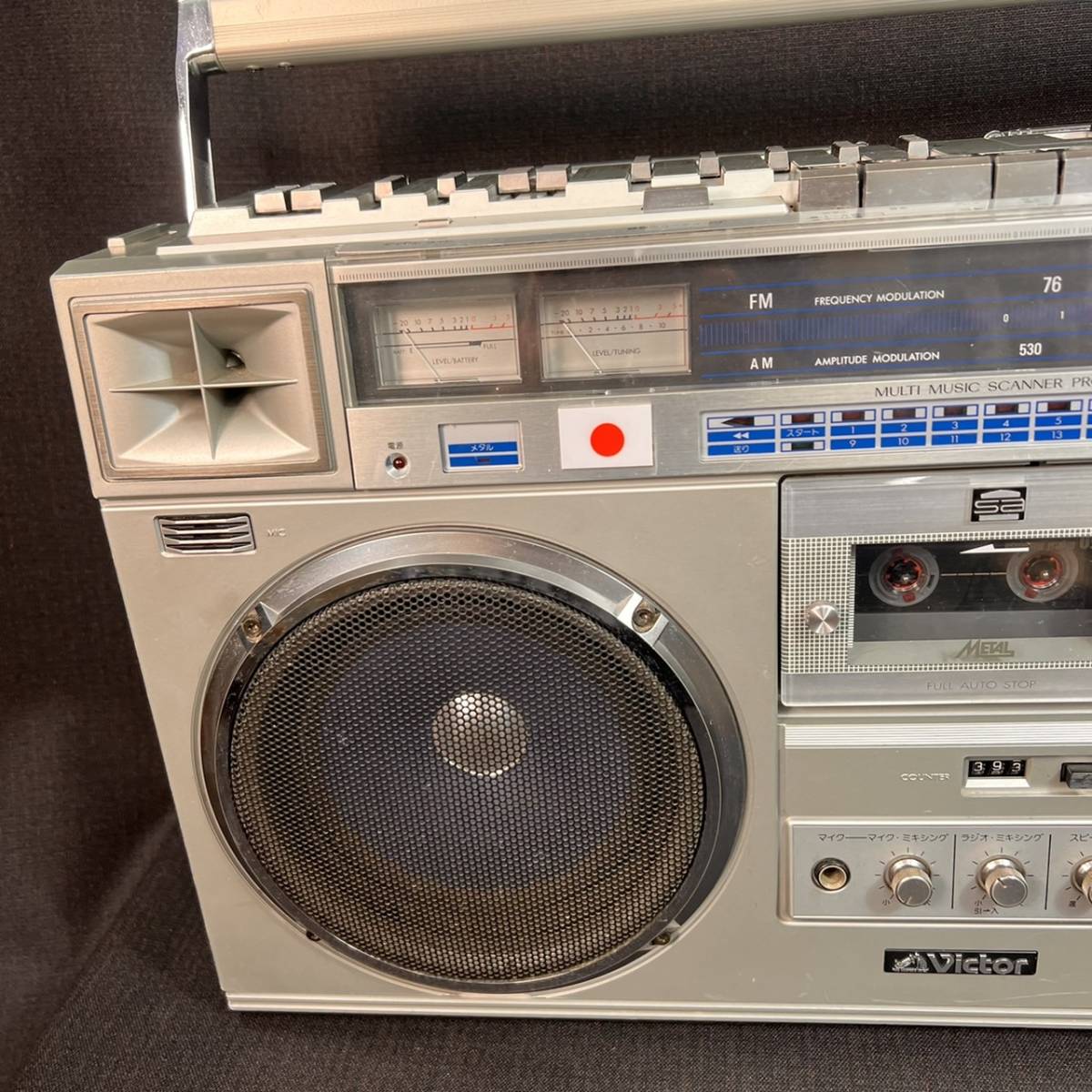 ジャンク】Victor ビクター RC-M70 ラジカセ FM/AM ステレオ ラジオ