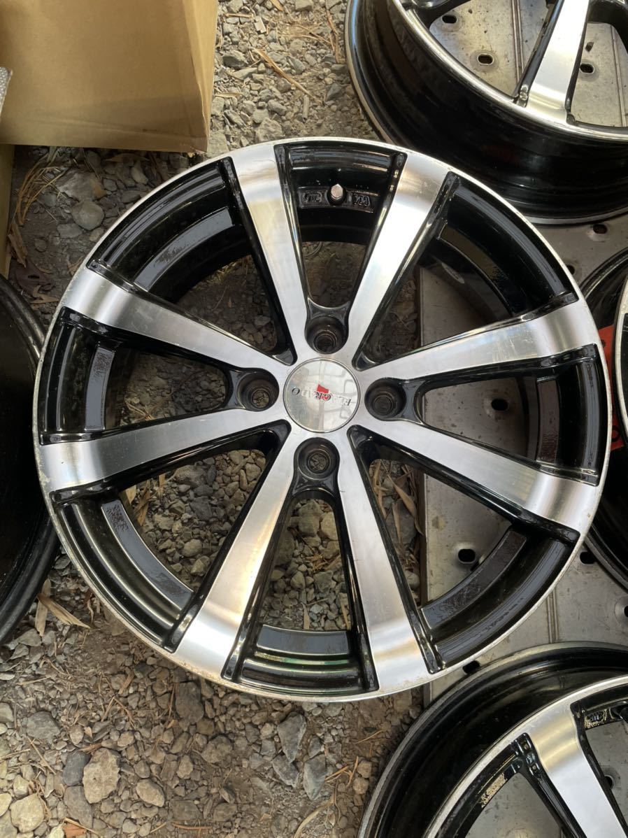 100円〜売り切り◇メーカー不明 BBSホイール 16インチ 4穴 軽自動車 16