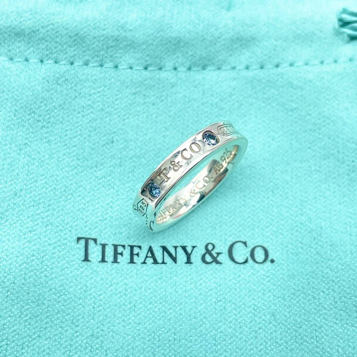 現行品】ティファニー TIFFANY&Co. モンタナ サファイア 2P ナロー