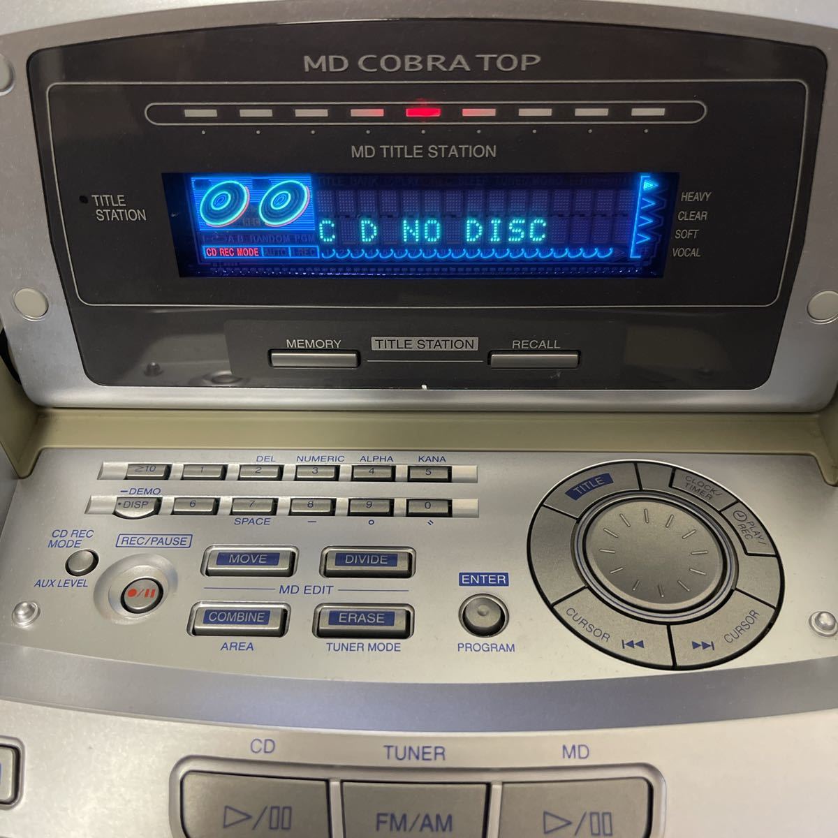 Panasonic RX-MDX3 パーソナルMDシステム MD COBRA TOP リモコン付き