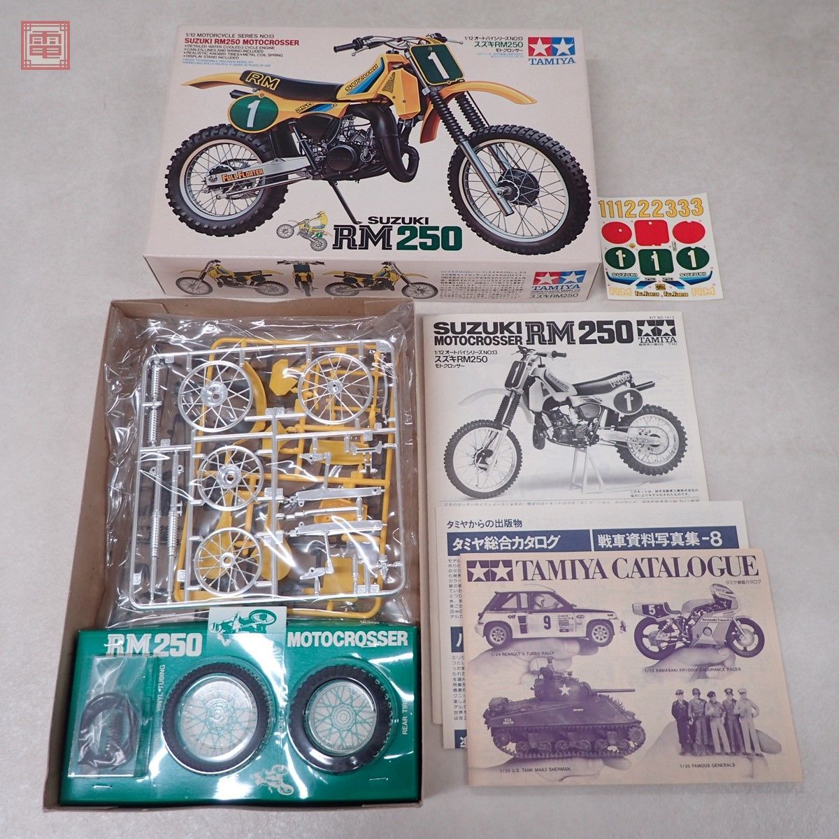 新品 アウトレット価格 未組立 タミヤ 1/12 スズキ RM250