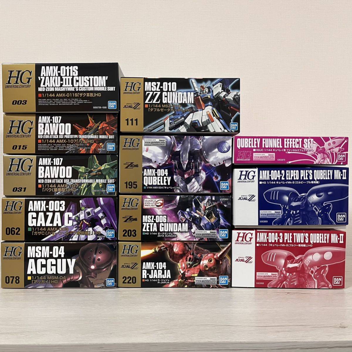 機動戦士ガンダムZZ』 HGガンプラセット(ザクⅢ改、バウ、ガザC