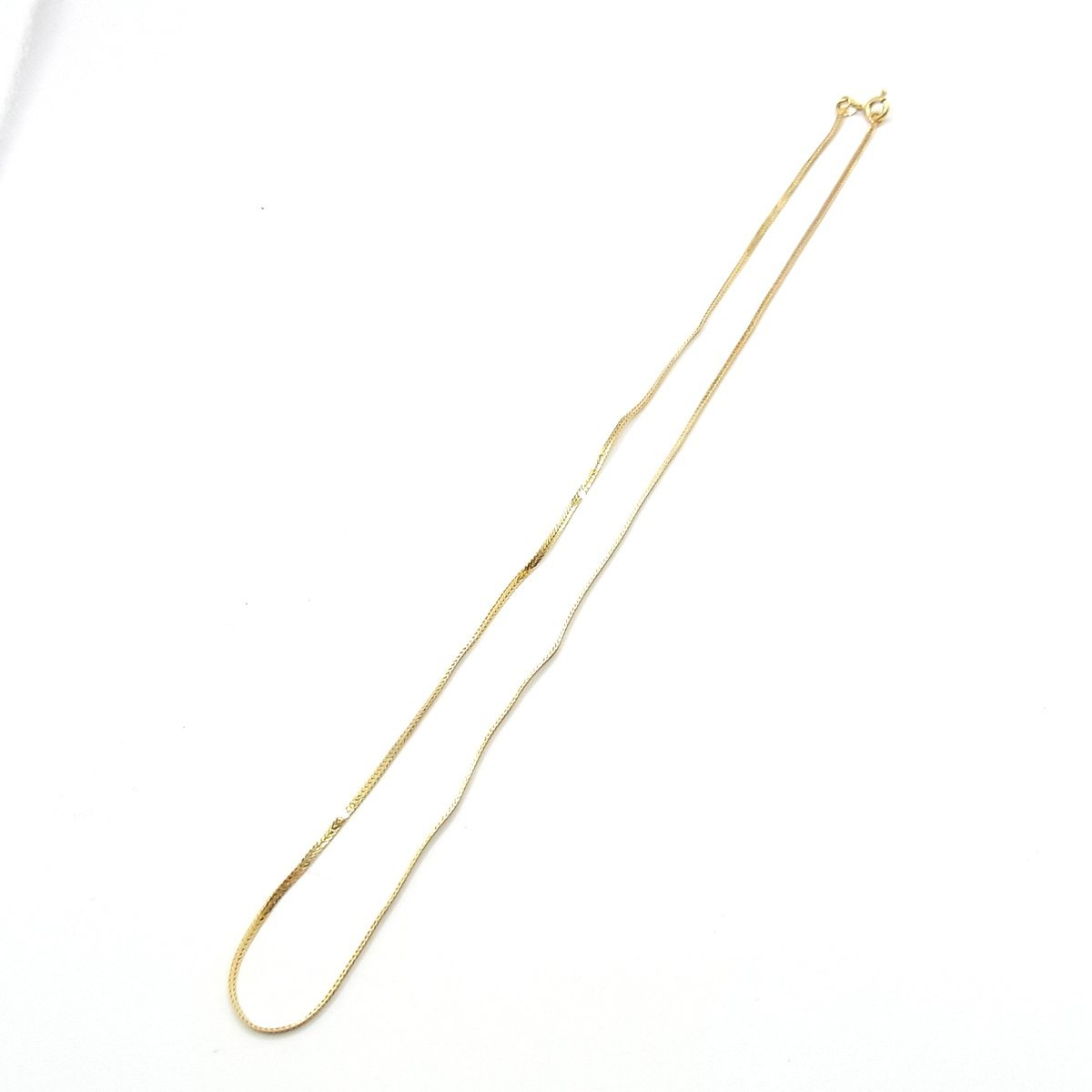 K18 750 ネックレス 2.2g 長さ：約39cm 幅：約1.1mm ゴールド