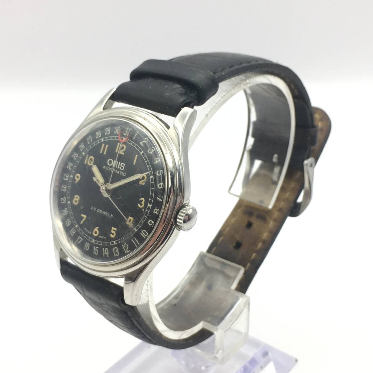 I5-51 ORIS/オリス 25石 3針 メンズ 自動巻き 腕時計 レザーベルト