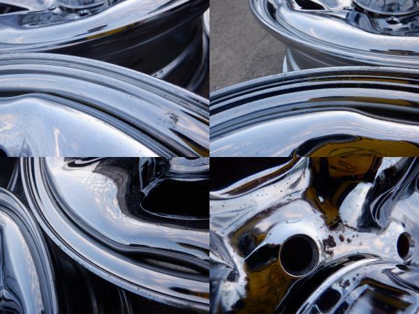 トヨタ ハイラックスサーフ 純正 メッキ スチールホイール 15インチ 6J
