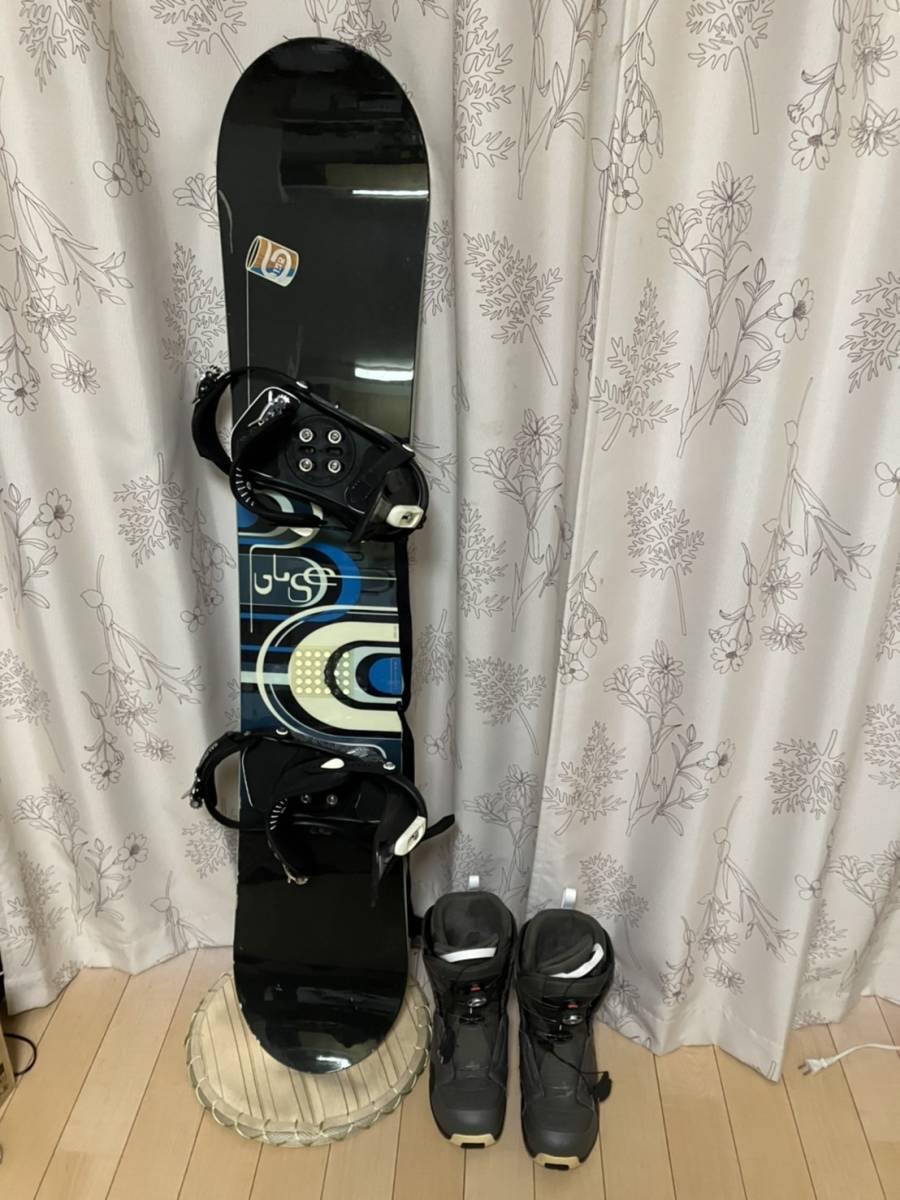 SALOMON ボード、バインディング、ブーツ ワックスのおまけつき