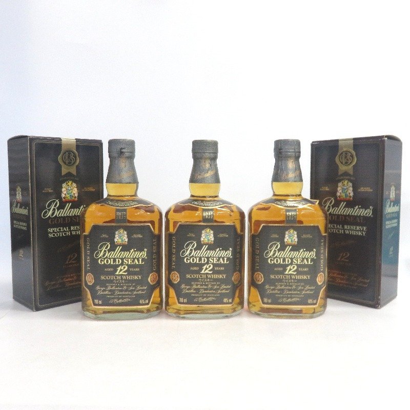 【低価，限定SALE】 バランタイン 12年 ゴールドシール 3本セット 700ml(スコッチ)｜売買されたオークション情報、yahooの商品情報をアーカイブ公開 - オークファン スコッチ