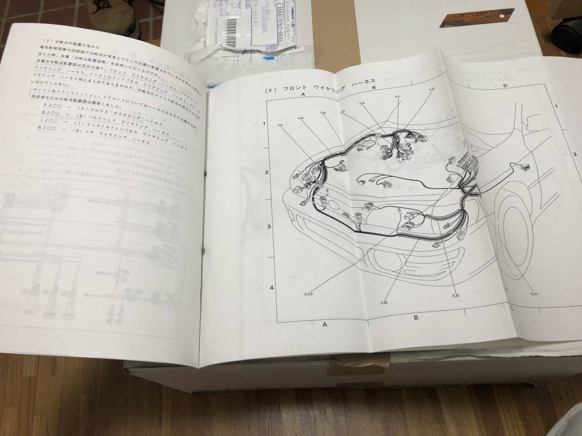インプレッサGC1/GC4/GC6/GC8/GF3/GF6/GFA 電気配線図集 分岐点配置図