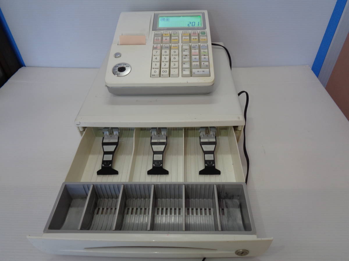 ☆ジャンク品 カシオ CASIO 電子レジスター TE-400-WE 設定キーなし