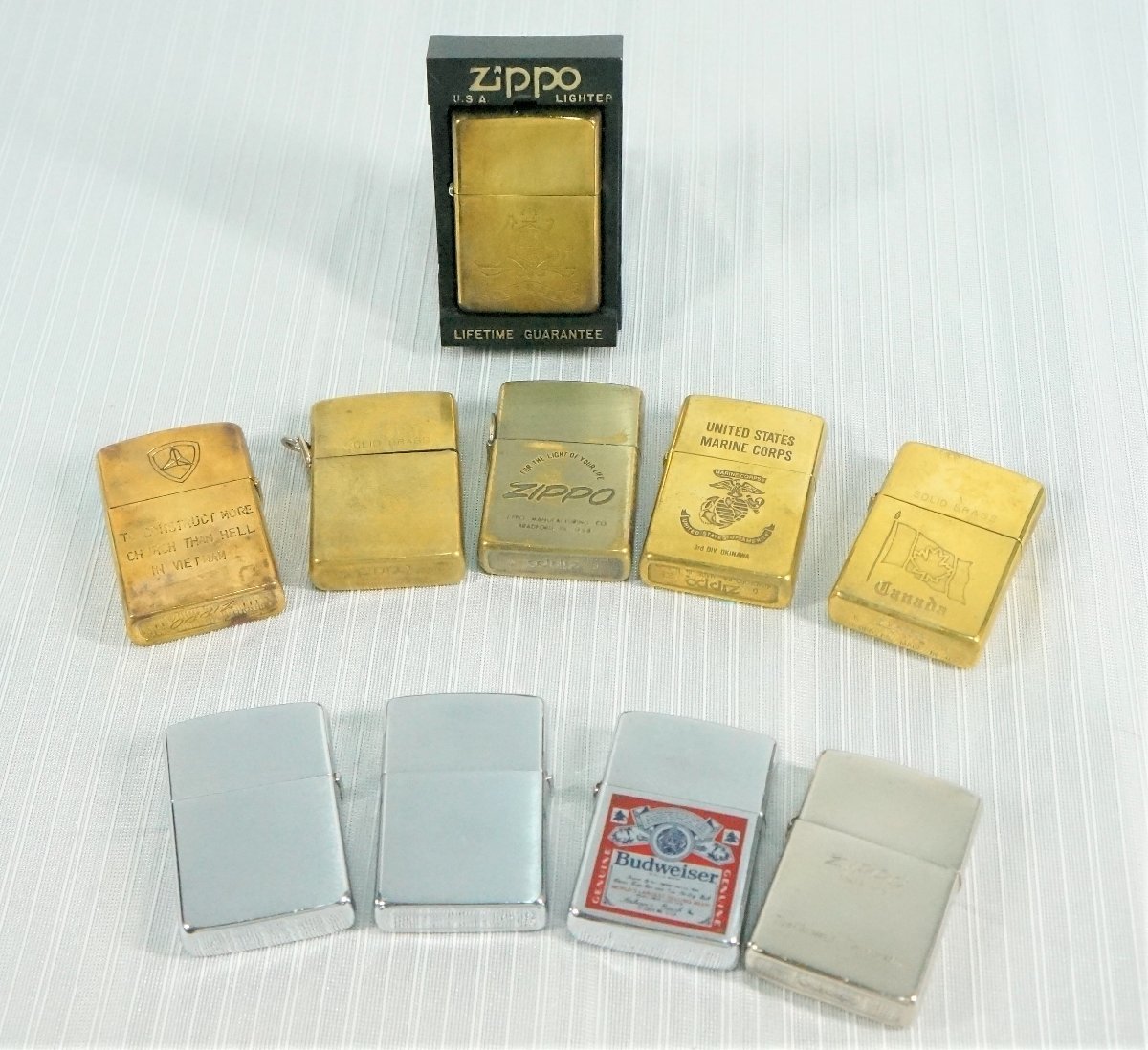 22○【中古・送料無料】10点セット Zippo ジッポ オイルライター 1969 