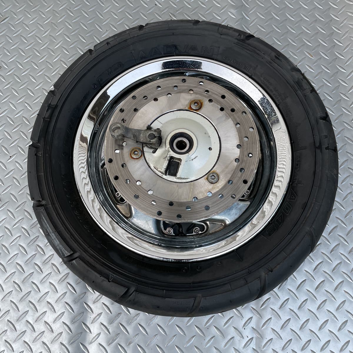 ヤマハ マジェスティ 2/c SG03J 純正 リアホイール メッキ カバー付き