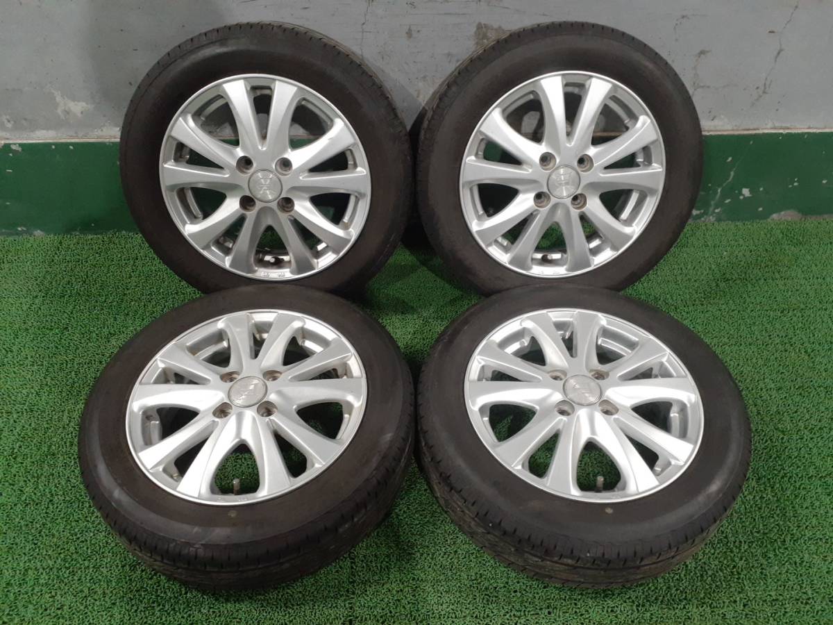 軽自動車に 社外14インチアルミ 155/65R14 ブリヂストン NEXTRY 4本 売切!!