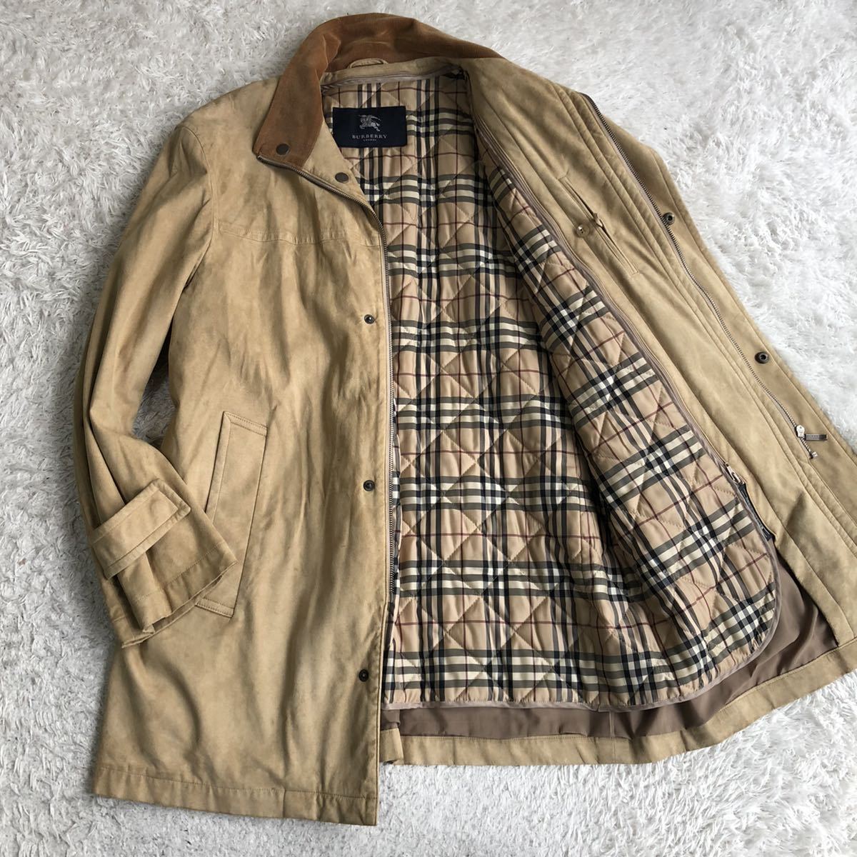バーバリーロンドン BURBERRY LONDON ダウンライナー付きハーフコート