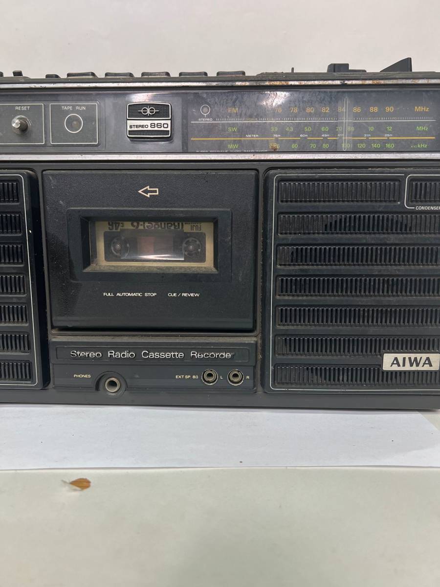 動作品 アイワ AIWA TPR-860 昭和レトロ ラジカセ アンティーク