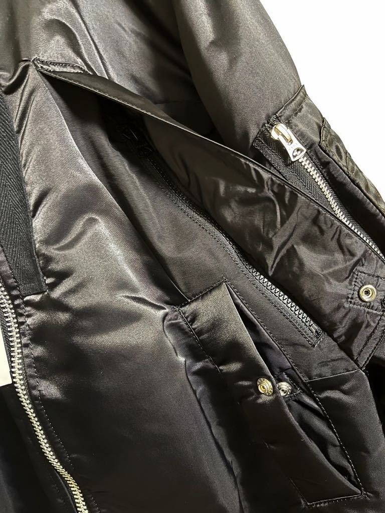 sacai サカイ Nylon Twill Mix Blouson ナイロン ツイル ミックス