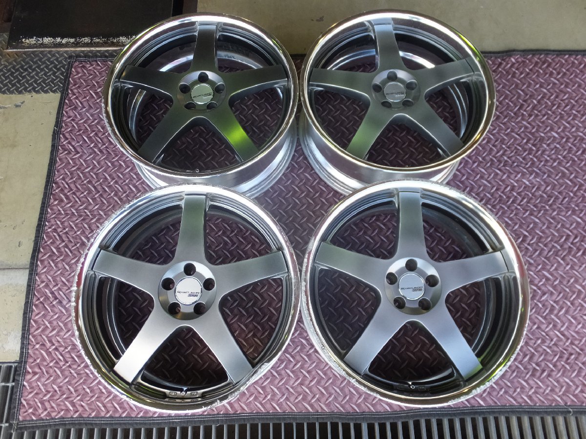H877 WORK ネッツァルト PCD100 7.5J+35 カップホイール 当時物(社外品