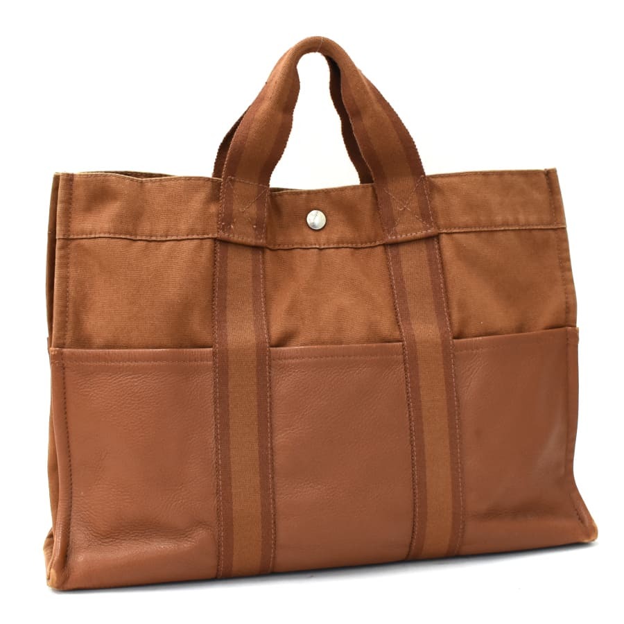 1円 ◇HERMES エルメス トート ハンドバッグ フールトゥ MM ハーフ