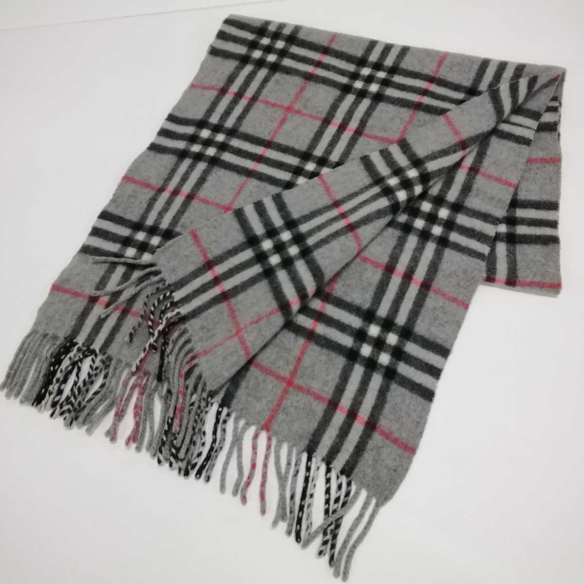 ストール マフラー バーバリー BURBERRY SCARVES GREY 0 グレー（灰色